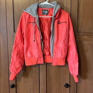 Faux leather jacket